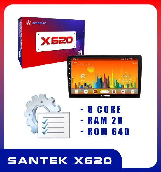Màn hình Android Santek X620